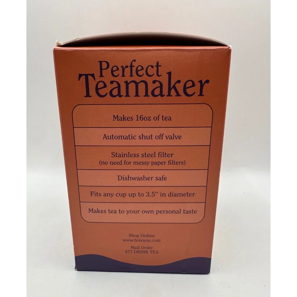 Teavana Perfect Teamaker Tea Maker 16oz Loose Leaf Brewer Stainless Steel Filter